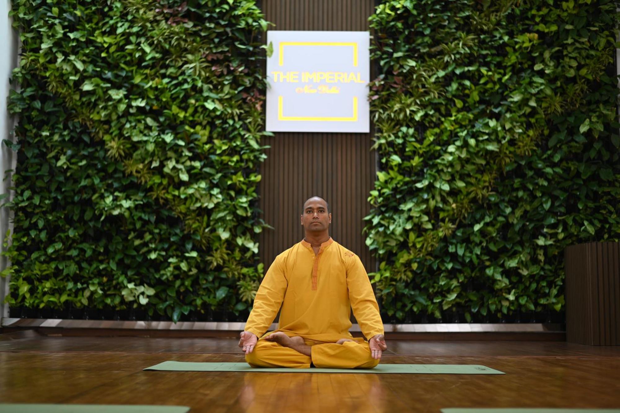 The Imperial, New Delhi Hotel Exterior photo A monk meditating at the International Centre for Leadership in Spirituality and Contemplative Practice